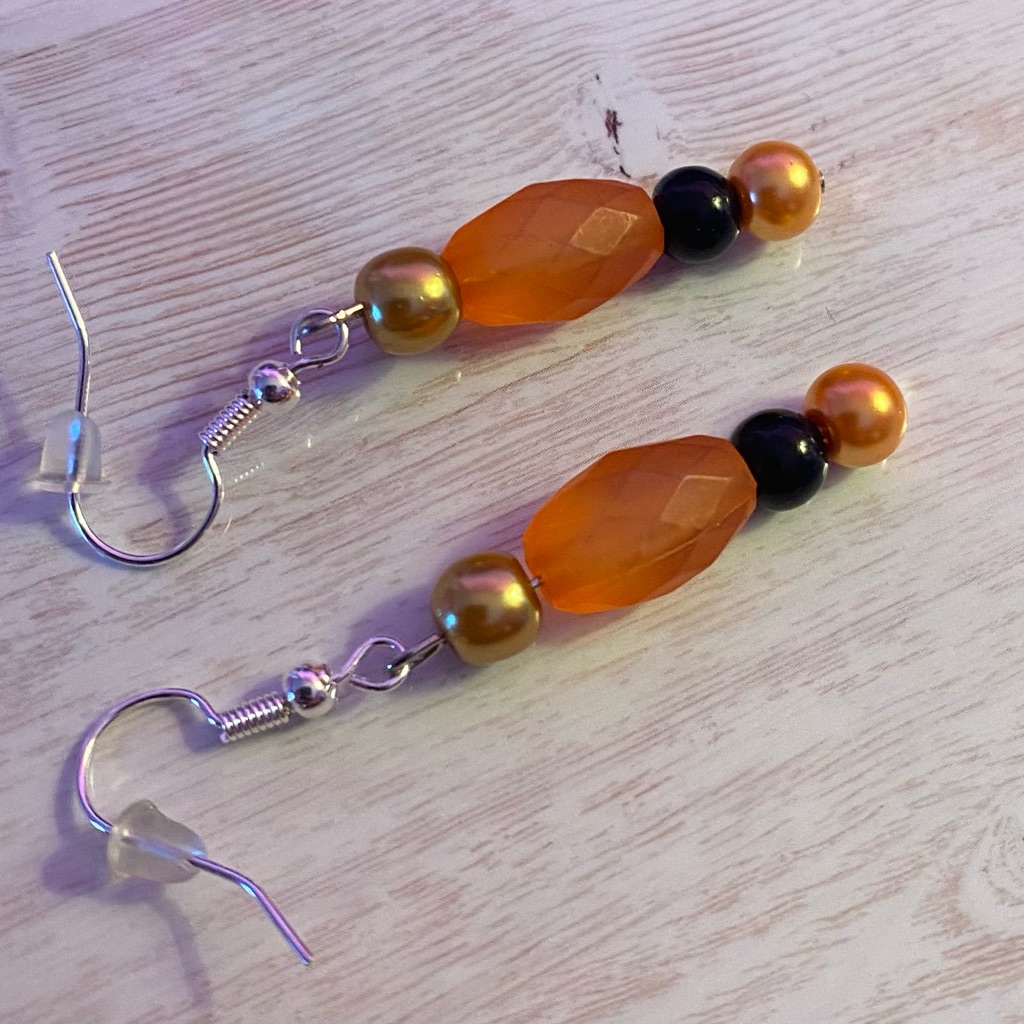 Orange Earring
